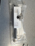 Emtek 206512 WHITE Keyed Patio Door Bolt (bulk pack)