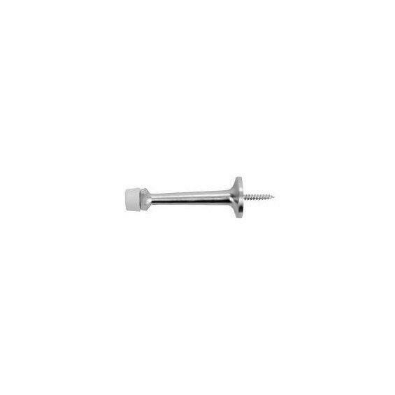 DON JO 1506-626  SATIN CHROME RIGiD DOOR STOP NOS BASEBOARD WALL STOP