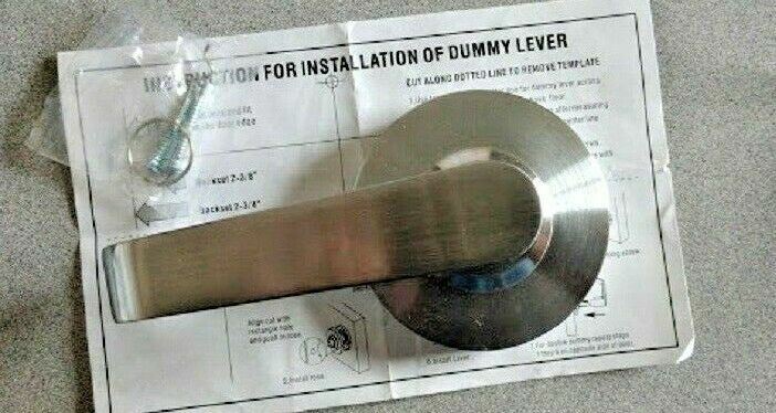 LOCKSMITH SINGLE DUMMY LEVER US26D 3 3/8" DIAMETER ROSE