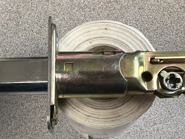 PAMEX DEADBOLT ONLY ADJ BACKEST (NOTE PICTURES) US32D