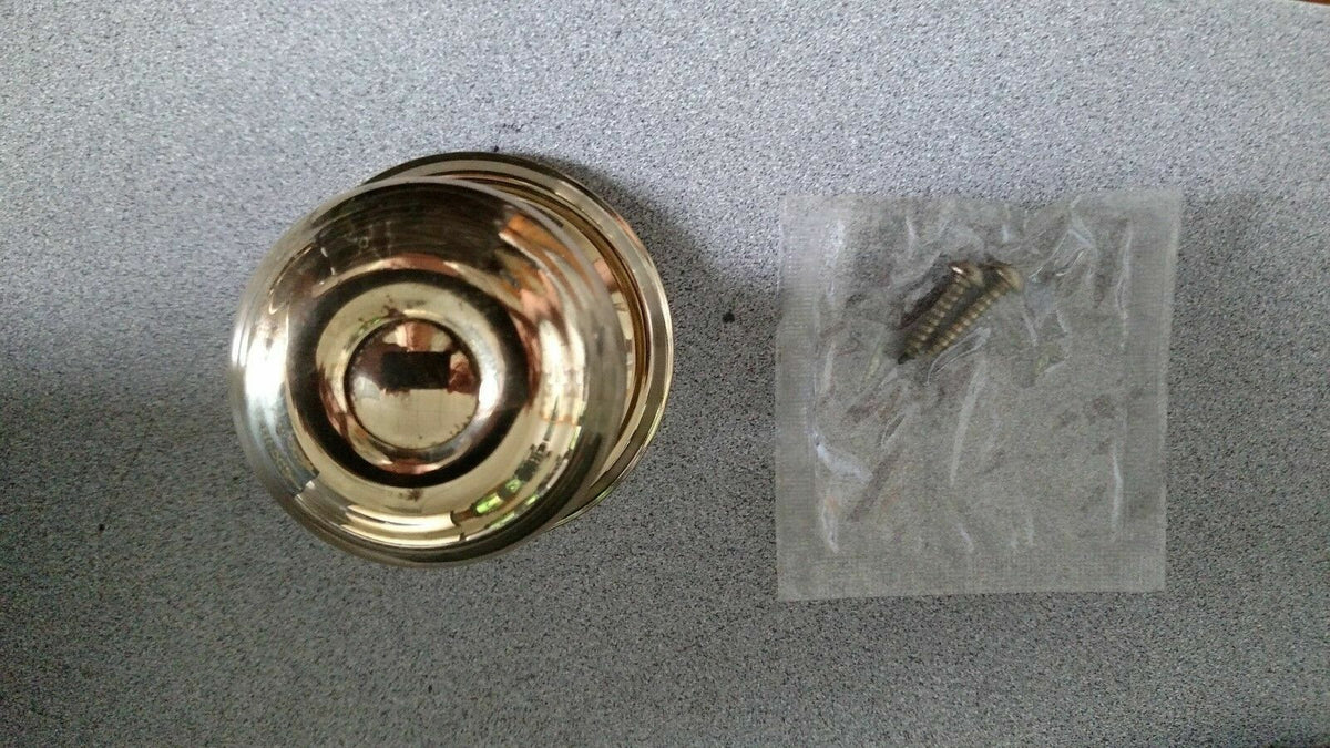 SCHLAGE SINGLE DUMMY GEORGIAN DESIGN (F170) US3 POLISHED BRASS