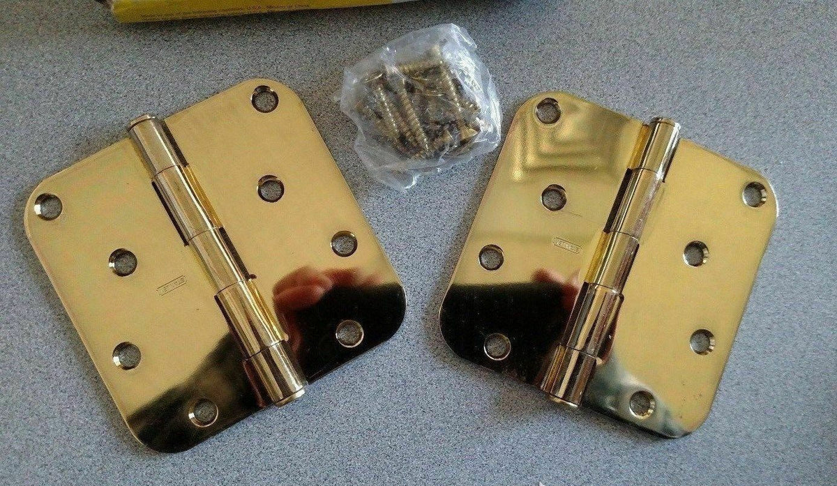 1 BOX OF 2 STANLEY  RD 758  4 x 4 US3 W/ 5/8"  RADIUS HINGES
