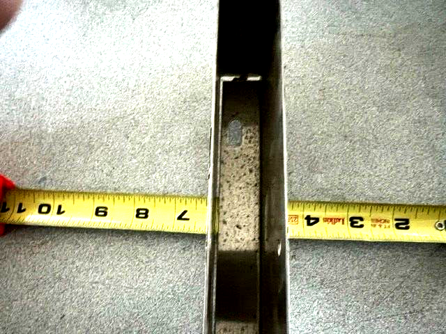 GENERAL PARTITIONS  9" Stainless Steel Pilaster Shoe for 1" Square Edge panels