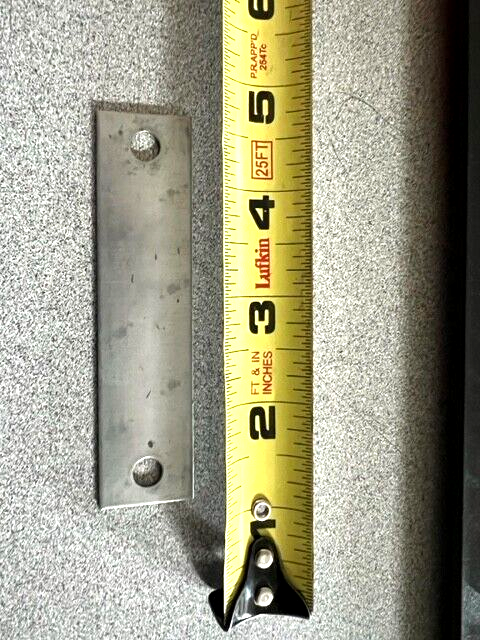 MENDING PLATE 3 3/4" X 7/8" X .050 X PS 3 1/4" cc