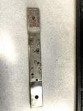 DOOR HINGE REINFORCEMENT PLATE 10GA .134 THICK FOR 4 1/2" HINGES 10" X 1 1/4