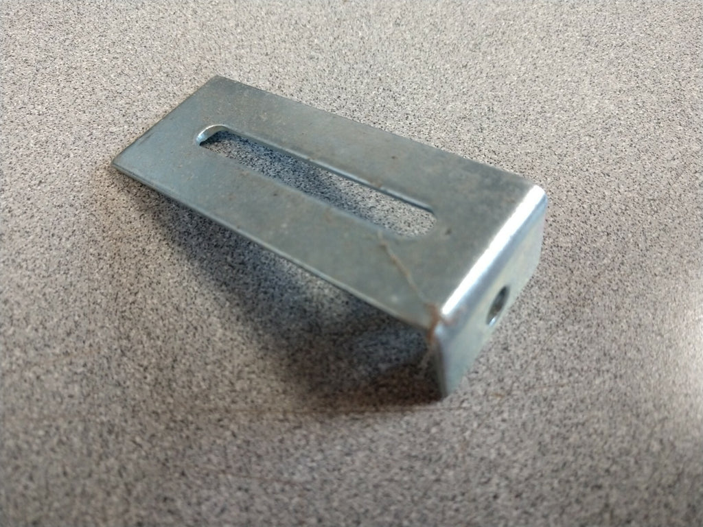 COMMERCIAL BATHROOM PILASTER SUPPORT STEEL 2 3/8" H  X 1" W  BASE X 5/8 DEEP L
