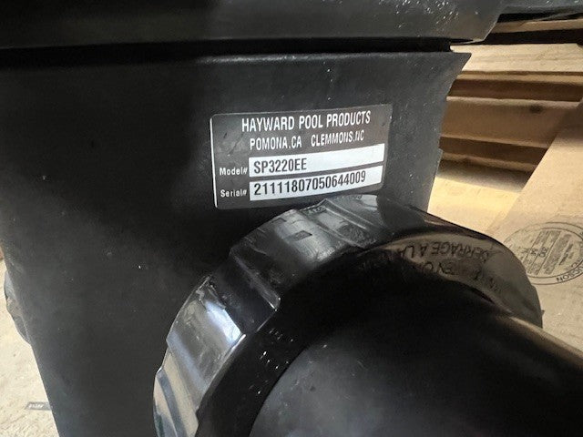HAYWARD POOL PUMP 2 HP POOL & CENTURY 2HP  (10 FT LIFT) USED AS SHOWN 220VAC