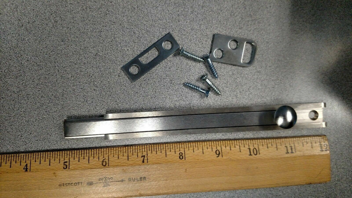 H B IVES BY SCHLAGE 40B26D 6 " DECORATIVE SURFACE BOLT US26D DULL CHROME 