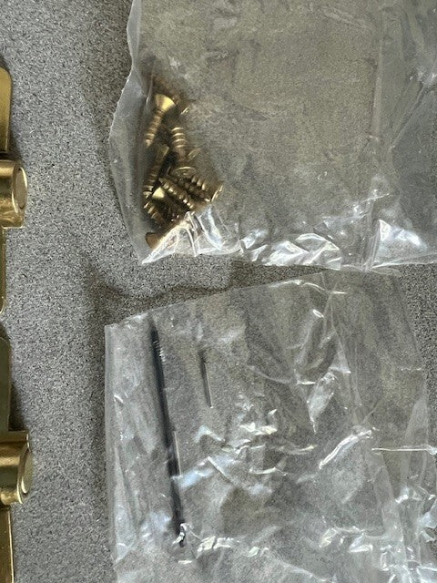 2 EACH BOMMER 4311 3.5 X 3.5 633  1/4" RADIUS CORNER US4 MADE IN USA DULL BRASS