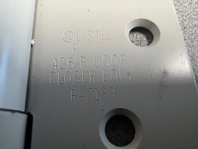 1 PR  1754 4" x 4" Square by 5/8" Rad /Corner Steel Full Mortise Resi l Spring