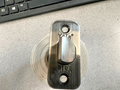 YALE ACCENTRA TUBULAR SPRING LATCH IN ANTIQUE BRONZE CLEAR COAT 2 3/8" BS