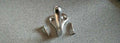 WARDROBE COAT HOOK CAST BRASS & PLATED DULL CHROME EQUAL TO IVES  581B26D
