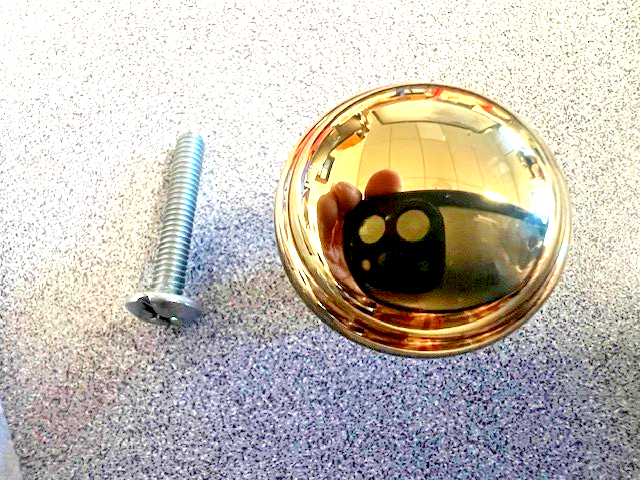 AMEROCK BP76209-3 BRIGHT BRASS KNOB