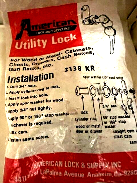 AMERICAN LOCK UTILITY LOCK 2138 KR