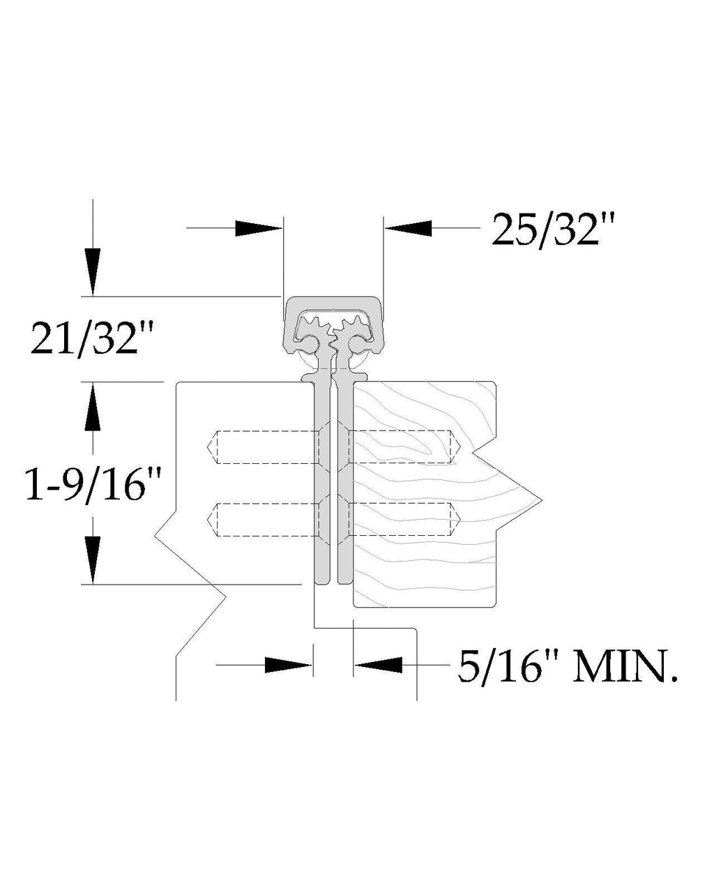 ABH A110HD-83 Alum Contin Hinges Full Mortise Equal to Hager Roton 780-112-83-CL