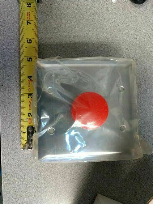 SDC 433  R OU MUSHROOM SWITCH X 630 X RED BUTTON NOS MOMENTARY