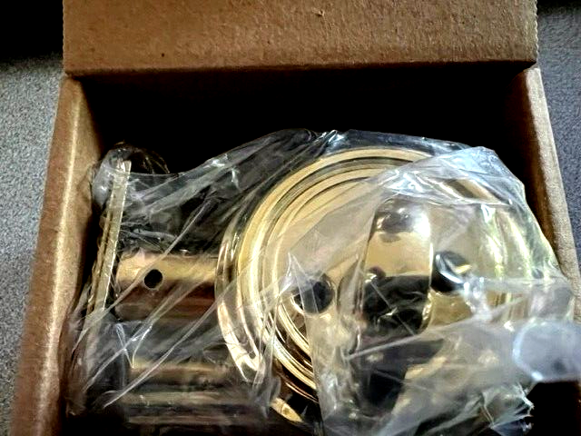 EMTEK 8455 US3 PVD POLISHED BRASS LIFETIME SINGLE CYL DEADBOLT 2 3/8"BS
