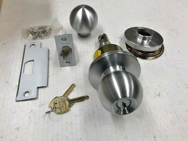 FALCON LOCK W581P HAN 626 Grade 2 Storeroom Knob 2-3/4" x ASA "G" KWY