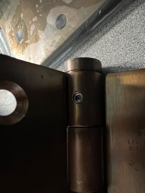 3  LAWRENCE BB4101A 4 1/2 X 4 1/2  US10B CONC BB STANDARD WEIGHT HINGE SOLID BZ
