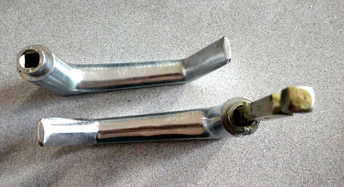 ARROW LOCK " B " SERIES (NOT BM) XL LEVER TRIM HANDLES ONLY US26D USED
