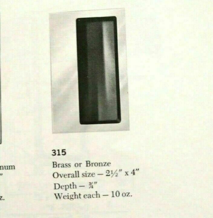 BBW BUILDERS BRASSWORKS 315 X US26D FLUSH PULL HEAVY DUTY DULL CHROME