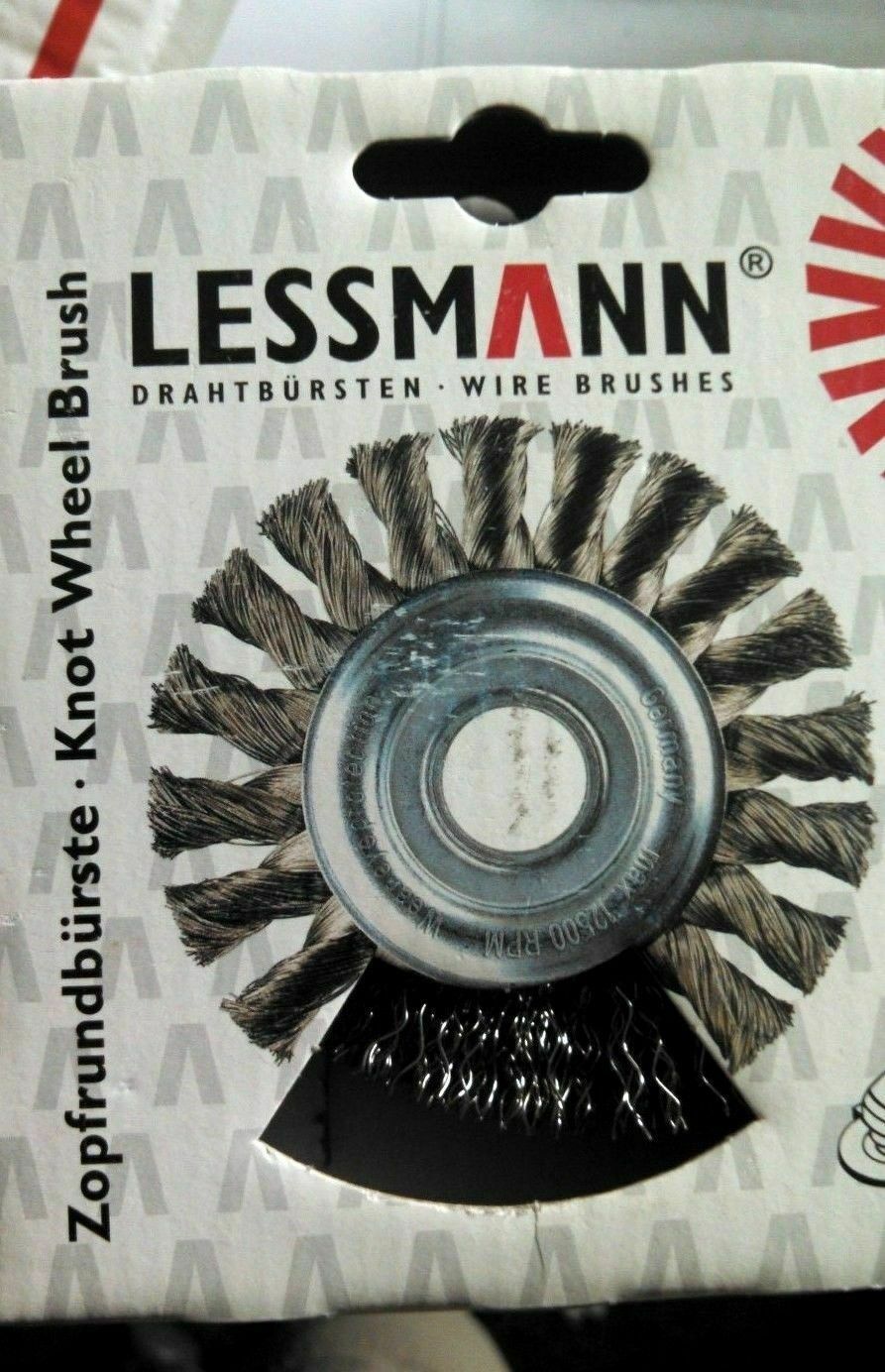 AUTO BODY WELDERS QTY 1  ABRASIVES LESSMAN 322.171.US CRIMPED WHEEL BRUSH GERMAN