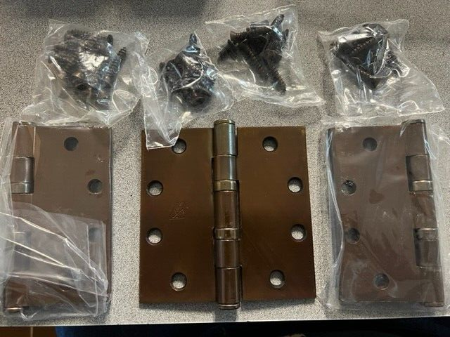 3 EACH MCKINNEY HINGE TB2714 US10A 4 1/2 X 4 1/2"   BMHA 640 MADE IN USA