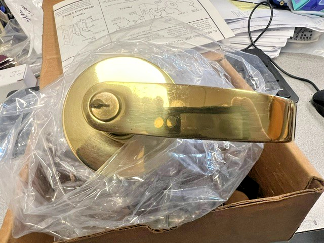 SARGENT MANUFACTURING 28- 10G 04 LL 03  STOREROOM LOCK NOS GRADE 1 POL BRASS LA