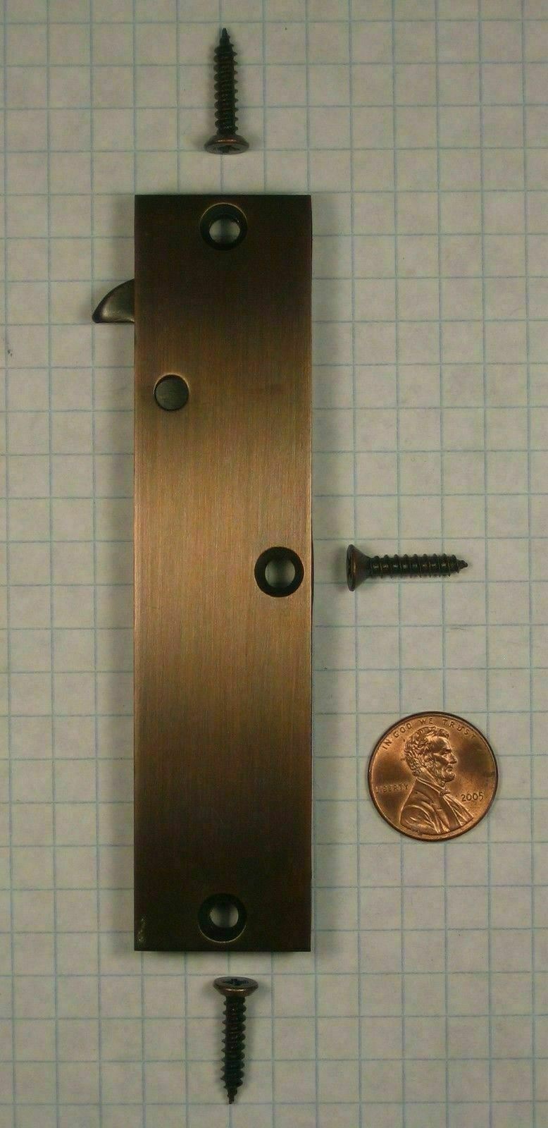 BBW BUILDERS BRASS WORKS # 36 VERY HEAVY DUTY CONCEALED EDGE PULL US10B BHMA 613