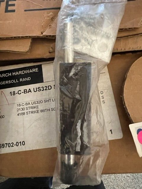 Emtek 206512 Dk Bronze Non-Keyed Patio Door Bolt (bulk pack)