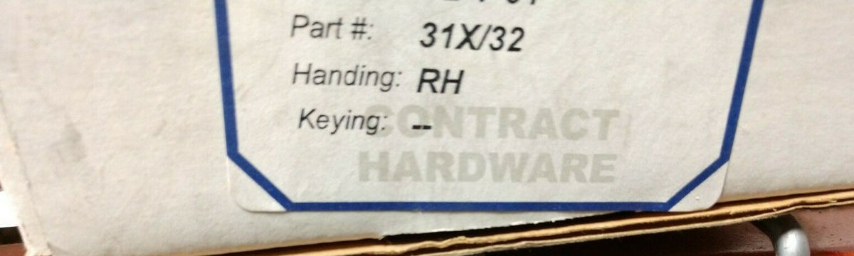 MARKS 31X/32 RH DEADLOCK ONLY LESS CYLINDERS  POLISHED STAINLESS STEEL