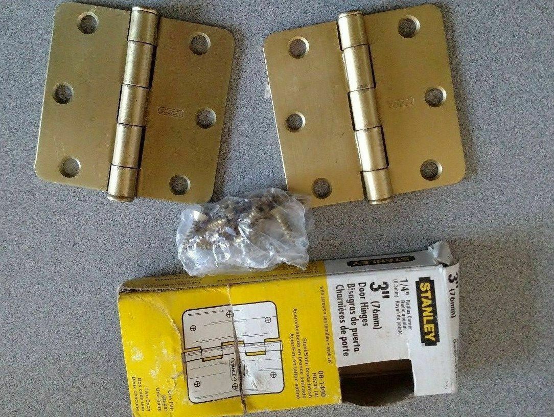 1 BOX OF 2 STANLEY  RD741  3 x 3 US4 W/ 1/4"  RADIUS HINGES