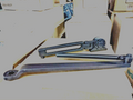 ACCENTRA DOOR CLOSER HOLD OPEN ARM  400-3 AKA 400-8 W/HOPA BKT BLACK NU STYLE