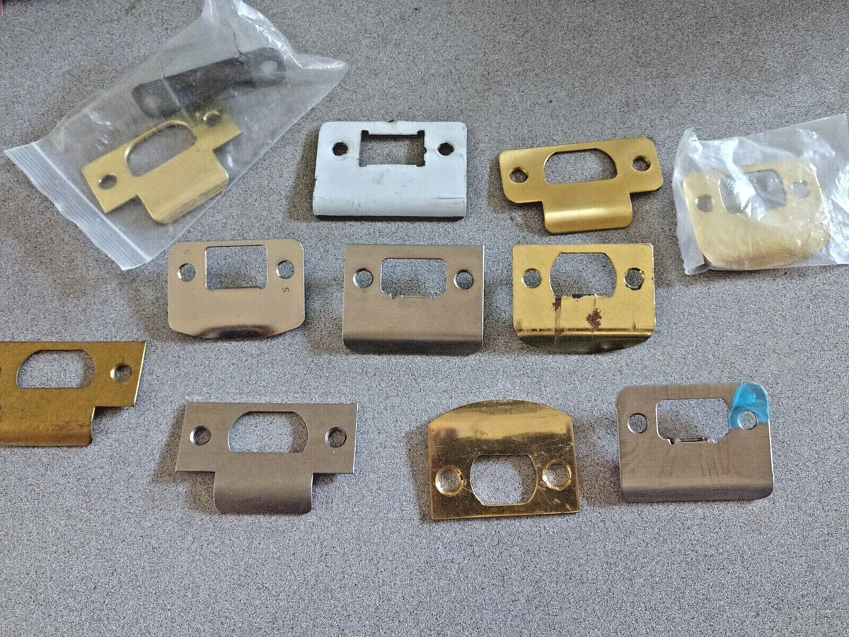 LOCKSMITH WOODWORKER ASSORTMNT 11 FULL LIP, EXTENDED LIP & T STRIKES USED & NEW