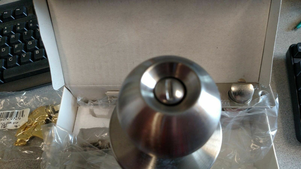 CORBIN RUSSWIN CK 4430 GWC 630 PRIVACY GRADE 2 BALL KNOB NOS 2 3/4" BACKSET X AS