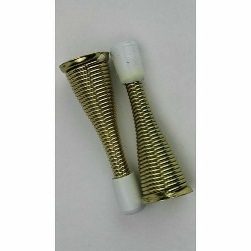 2 Spring Door Stop 3" Stanley Door Stops  SP 81-9050 AKA  SP7092  Bright Brass 