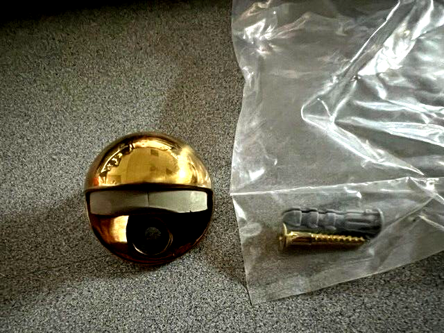 UAC 13S US3 LOW DOME STOPS POLISHED BRASS CAST