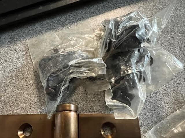 3  LAWRENCE BB4101A 4 1/2 X 4 1/2  US10B CONC BB STANDARD WEIGHT HINGE SOLID BZ