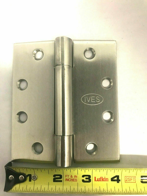 3 EA Ives 3PB1 4.5" HIGH x 4" WIDE 630 STAINLESS STEEL HINGES COMMERCIAL GRADE 