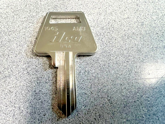 1 EACH KABA ILCO 1045 AM3 AMERICAN PADLOCK KEY BLANK
