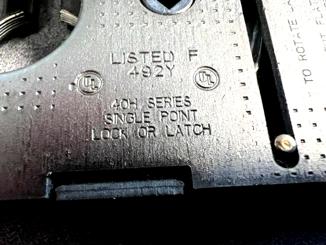 BEST ACCESS SYSTEMS SERIES 40H LOCK BODY ONLY USED W/DEADBOLT LESS AUX LATCH