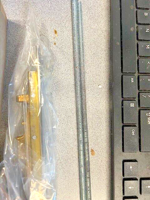 2 EA IVES 458 B 26 12 INCH FLUSH BOLTS POL CHROME US26 MADE IN USA