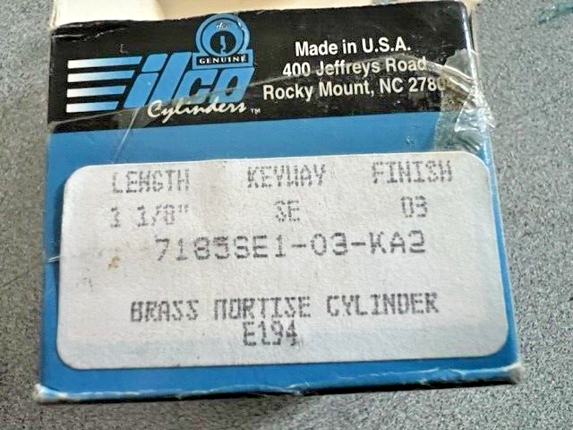 KABA ILCO 7185SE-03 MADE IN USA WITH REGULAR CAM SCHLAGE E KEYWAY
