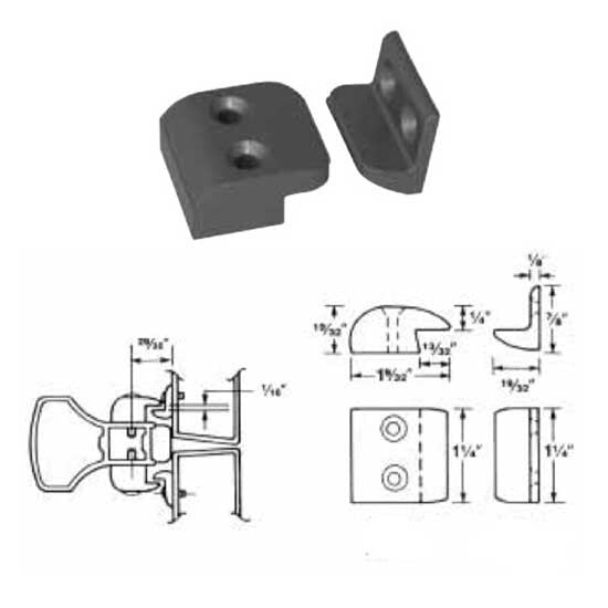 VON DUPRIN 154 DKBRZ MULLION STABILIZERS PACKAGE OF 2 AKA 961530 AKA 106949 695