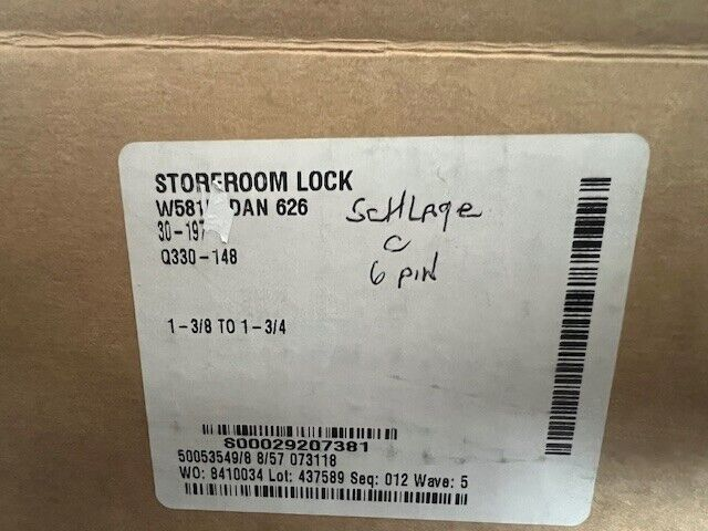 FALCON LOCK W581 DAN 626 SC4 KR  STOREROOM FUNCTION