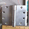 HAGER HINGE AB750 4 1/2" HI X 5 " WIDE ETW 6 US26D WIDE THROW HINGE HEAVY WEIGHT