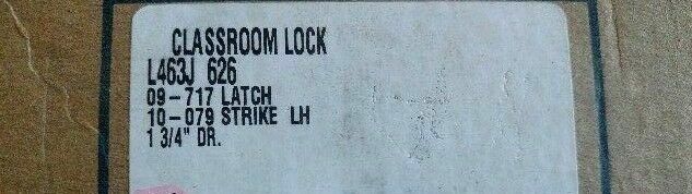 LOCKSMITH SCHLAGE L463J 626 FOR LFIC LESS CORE NEW OLD STOCK