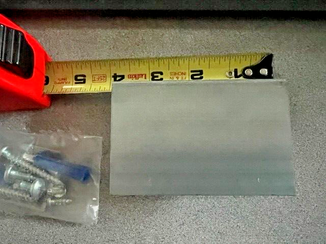COMMERCIAL BATHROOM INTERNAL REPLACE STEEL U BRACKET FOR 1 1/8"  PANEL 3 3/4"