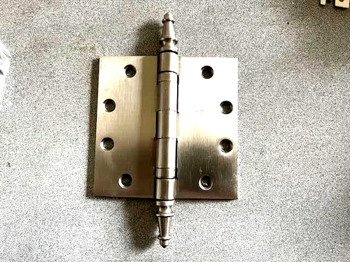 3 EA HAGER HINGE BB1279 4 1/2 X 4 1/2 US15 W/ STEEPLE TIPS USA MADE BMHA 646 FIN