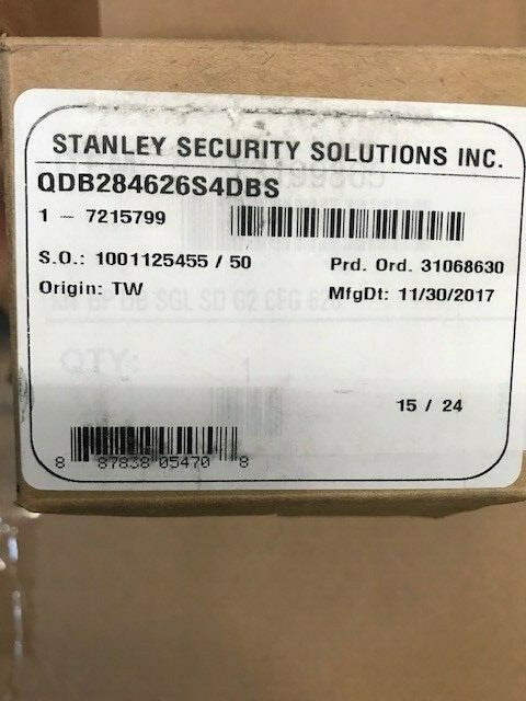 BEST STANLEY QDB284626S4DBS 2 3/4" BS ONE SIDED TURN PIECE DEADBOLT US26D